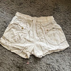 Vintage Havana Linen Cargo Shorts
